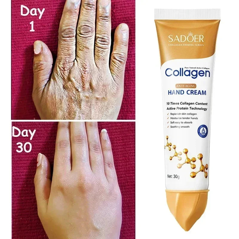 Nourishing Hand Cream Collagen Anti-wrinkle Anti-Aging Repair Exfoliating Calluses Removal Gel Whitening Moisturizing Skin Care