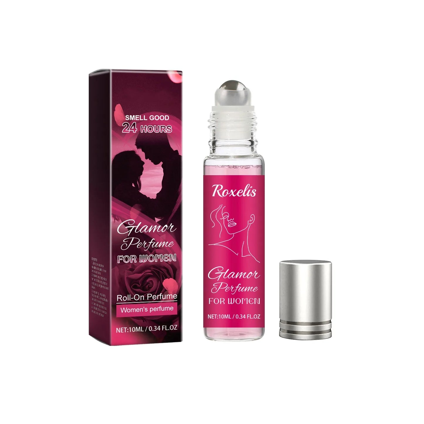 Pheromone Roller Perfume Oil, Pheromone Perfume, Perfume Party Perfume For Couples, Heart Stirring Gift Rose Ocean Scent,10ML