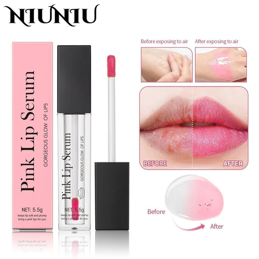 Pink Fresh Remove Dark Lips Gel Lightening Essence Cream Natural Pink Serum Lips Repair Fine Line Brighten Lip Care Exfoliator