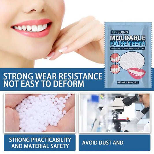 Resin 25g Temporary Tooth Repair Kit Teeth And Gaps Adhesive Glue Teeth Solid Whitening Denture False Beauty Teeth Tooth C3R5