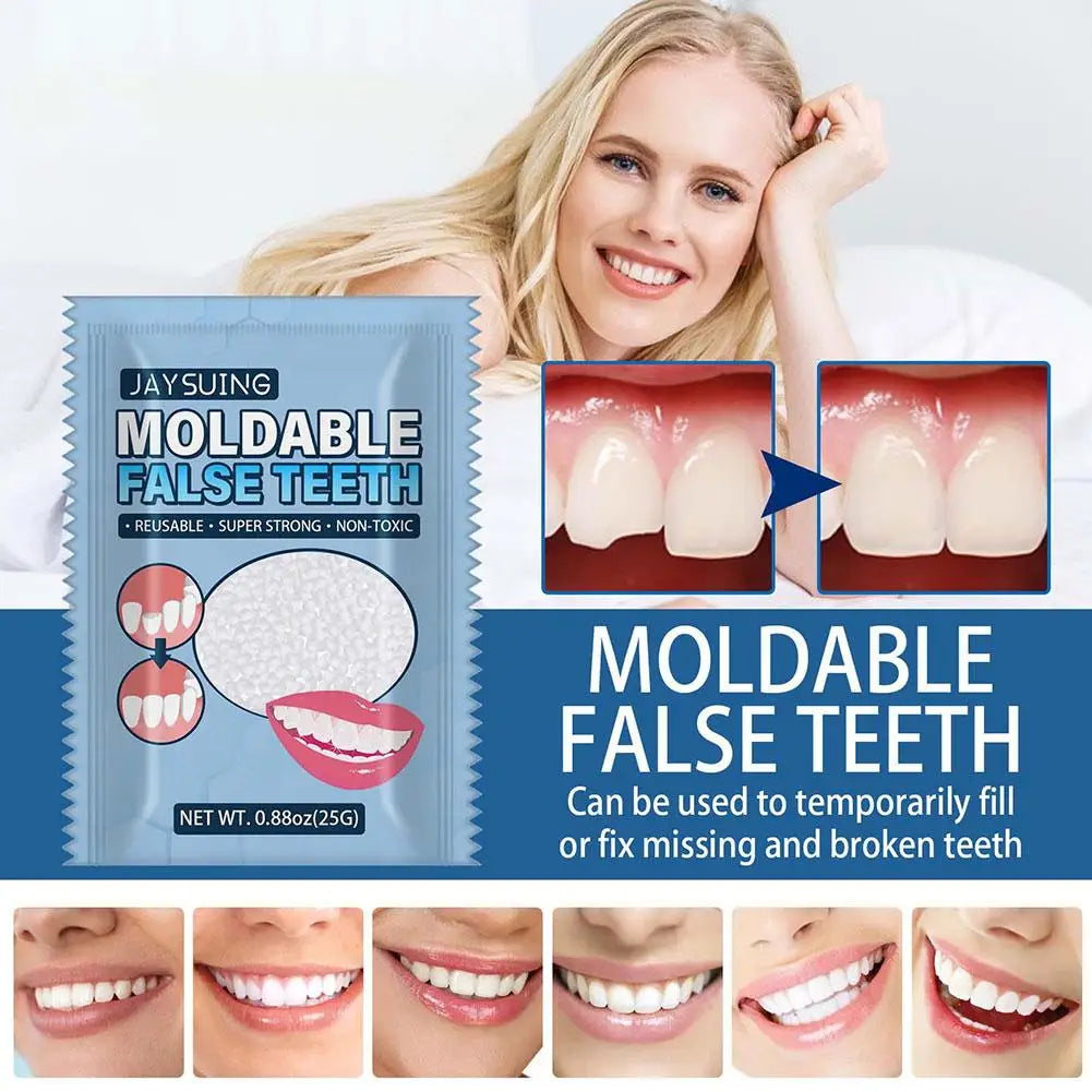 Resin 25g Temporary Tooth Repair Kit Teeth And Gaps Whitening Teeth False Tooth Adhesive Denture Teeth Solid Glue Beauty B6P6