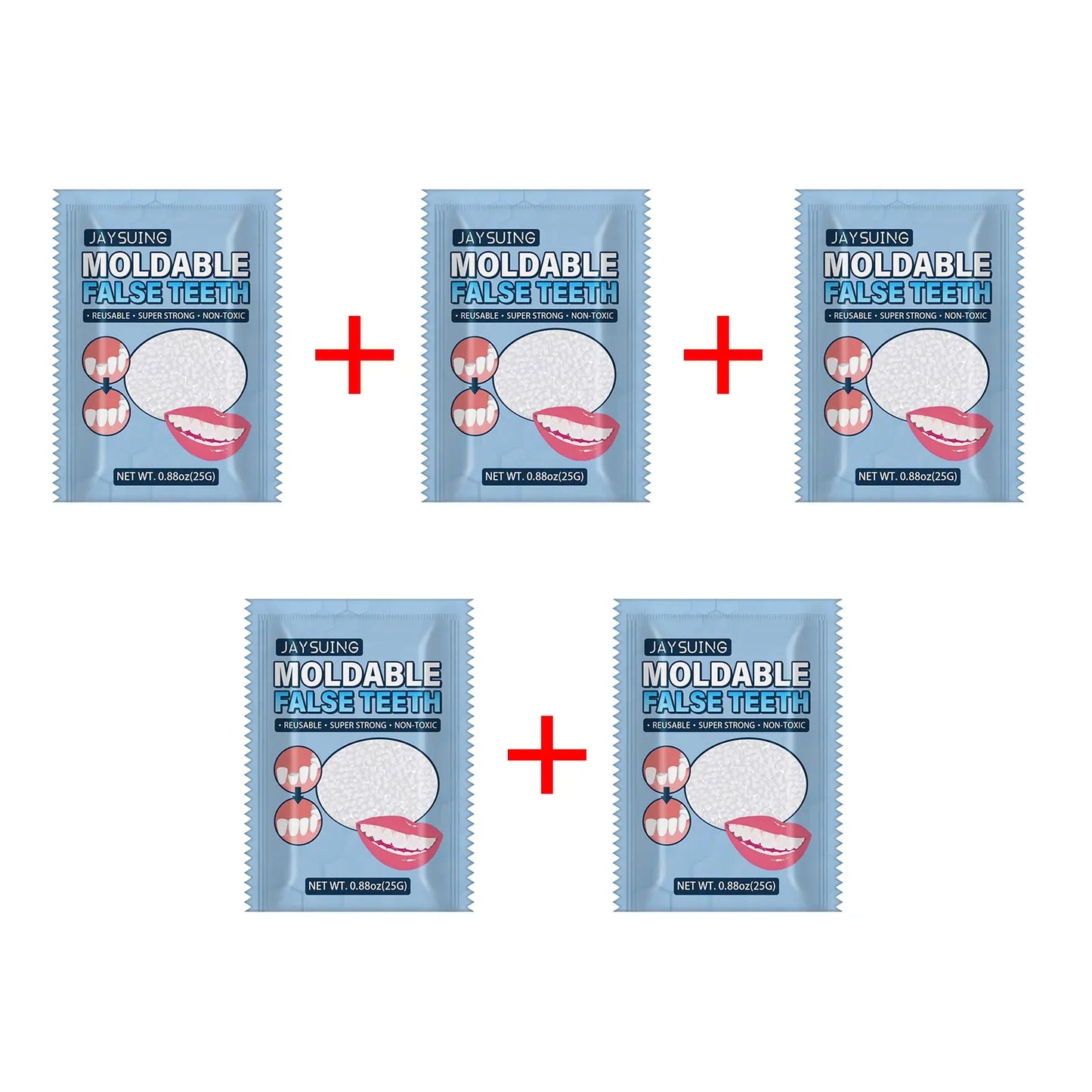 Resin Tooth Repair Glue Shapeable Teeth Gaps Filling Solid Glue Temporary Teeth Repair Falseteeth Glue Safety Dental Supplies