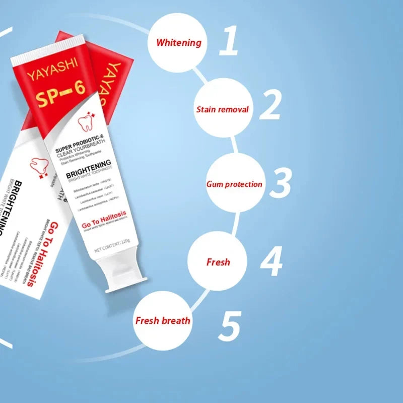 SP-4/6/8 Probiotic Toothpaste Effective Cleaning Teeth And Refreshing Breath Oral Cleaning Toothpaste Teeth Care Products