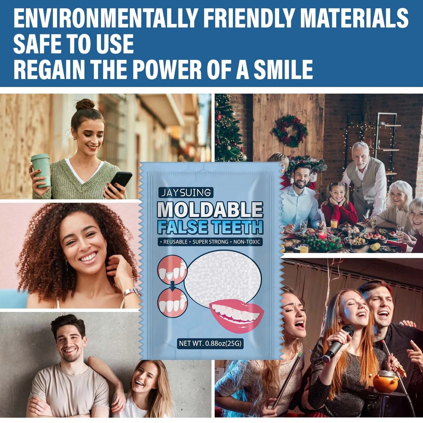 Solid Filling Cavity Filling Makeup Ball Denture Filling Restoration Of Missing Teeth Tooth Gap Repair Decoration