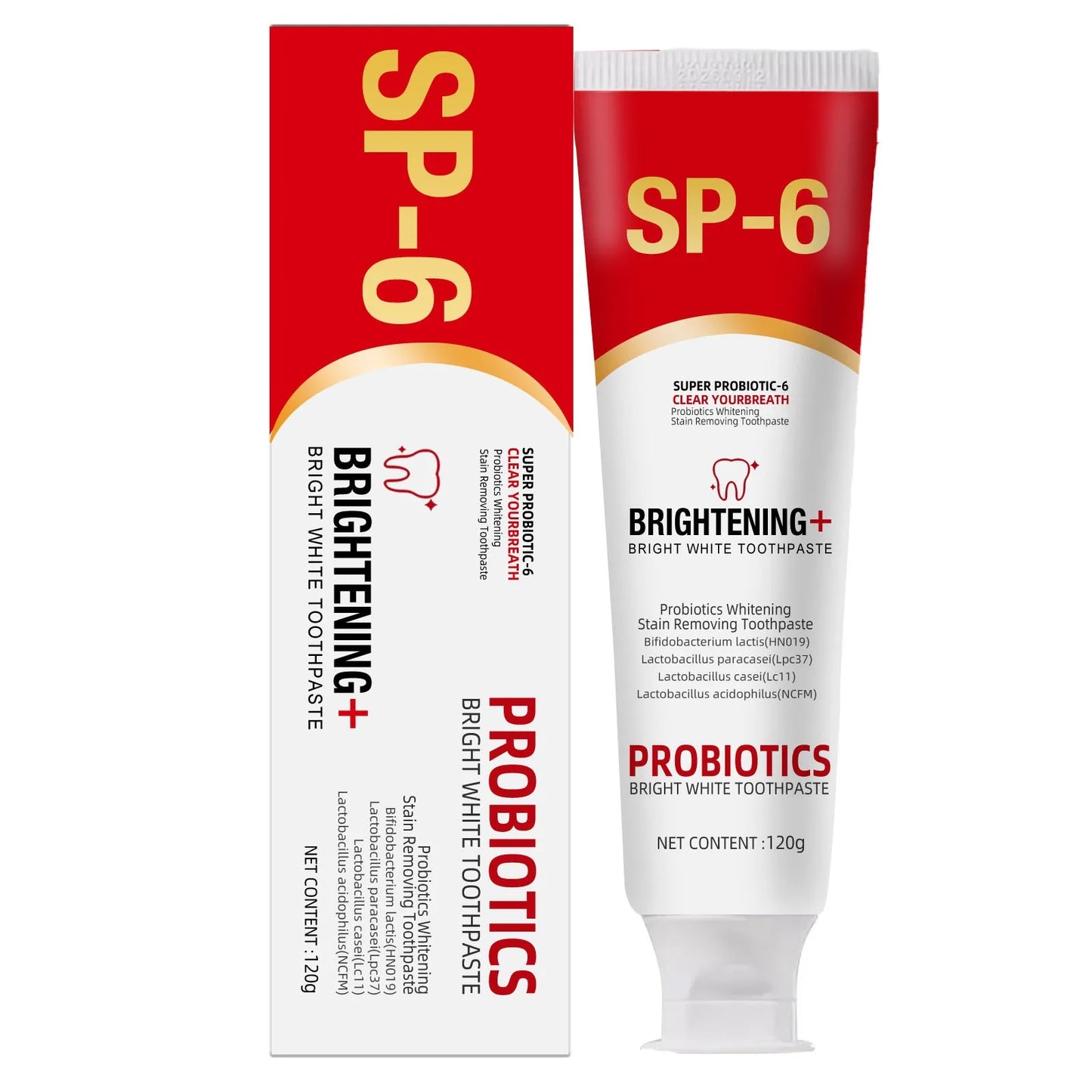 Sp 6 Ultra Whitening Sp 6 Toothpaste Ultra Whitening Toothpaste Sp - 6 Probiotic Brightening ToothpasteDeep Cleaning Care Toothp