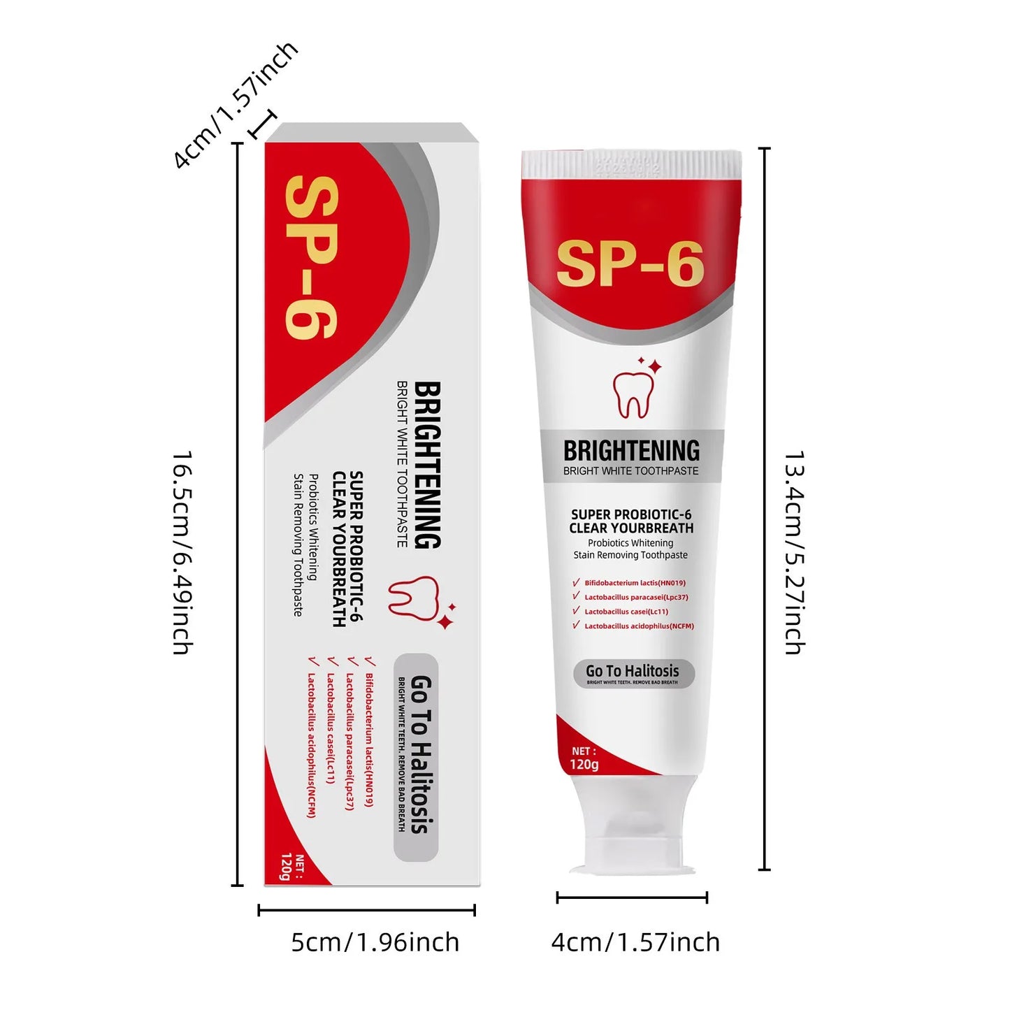 Sp 6 Ultra Whitening Sp 6 Toothpaste Ultra Whitening Toothpaste Sp - 6 Probiotic Brightening ToothpasteDeep Cleaning Care Toothp