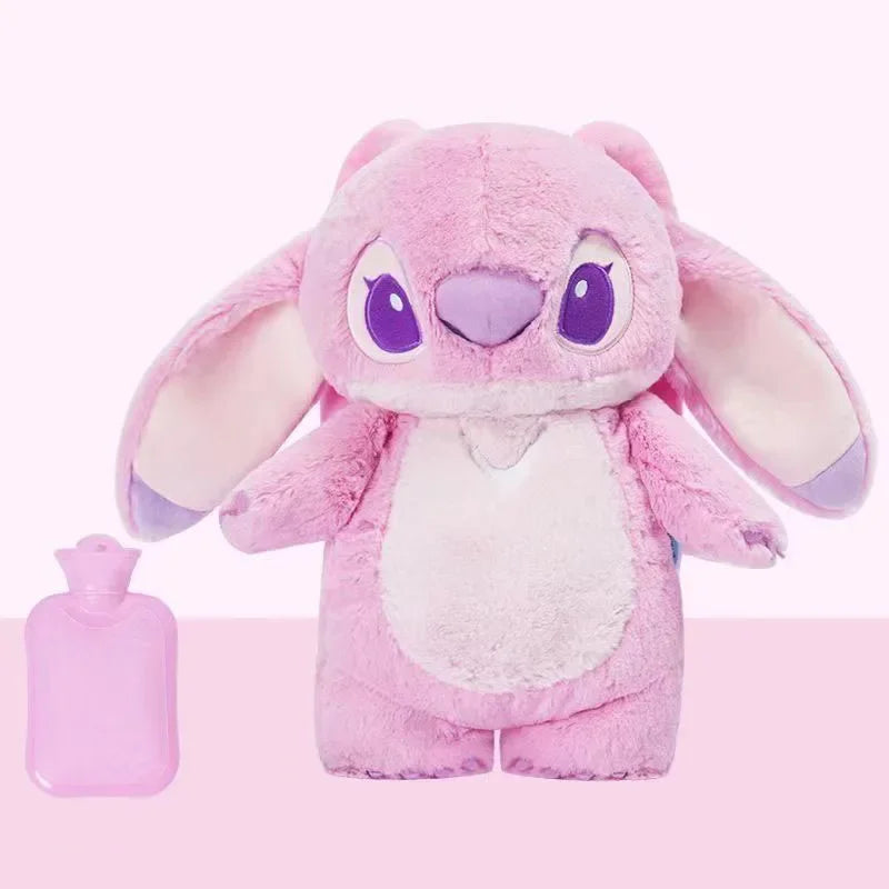 Stitch Angel Lotso Plush Hot Water Bottle Hand Warm Bottle Portable Warm Hand Bag Hand Warmer Holiday Gift For Girlfrien Monster