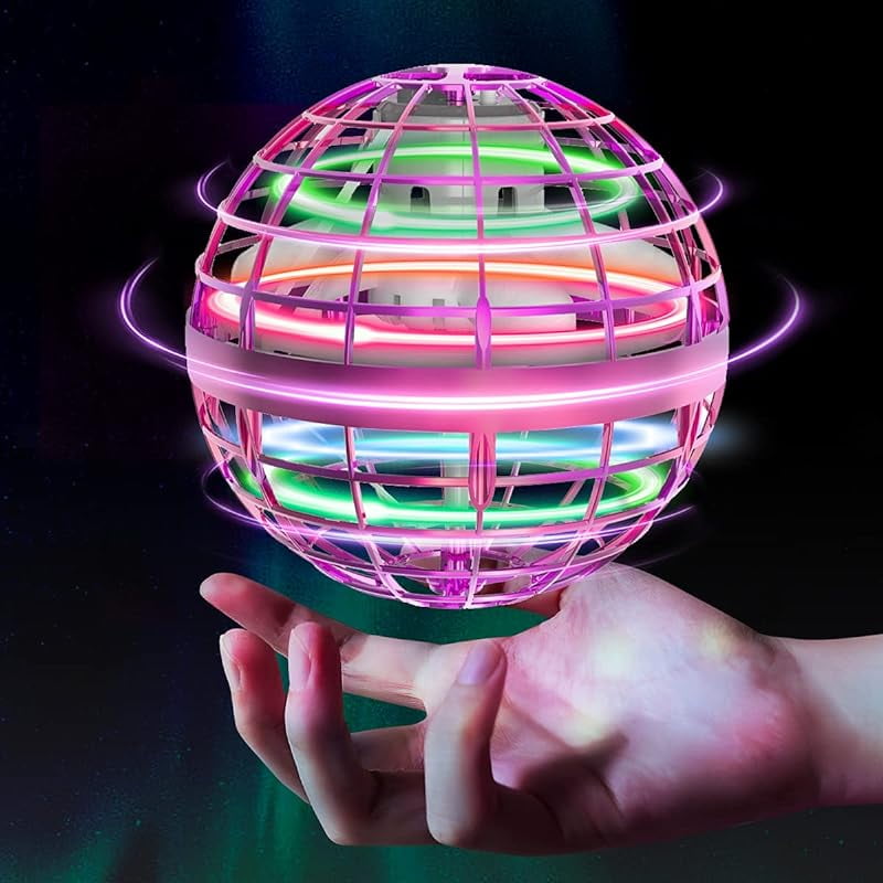 Tikduck Flying Orb Ball Toys Soaring Hover Boomerang Spinner Hand Controlled Mini Drone Cosmic Globe Spinning Kids Adults Outdoor Fly Toy Birthday Gift Cool Stuff for Boys Girls 6 7 8 9 10  Year Old