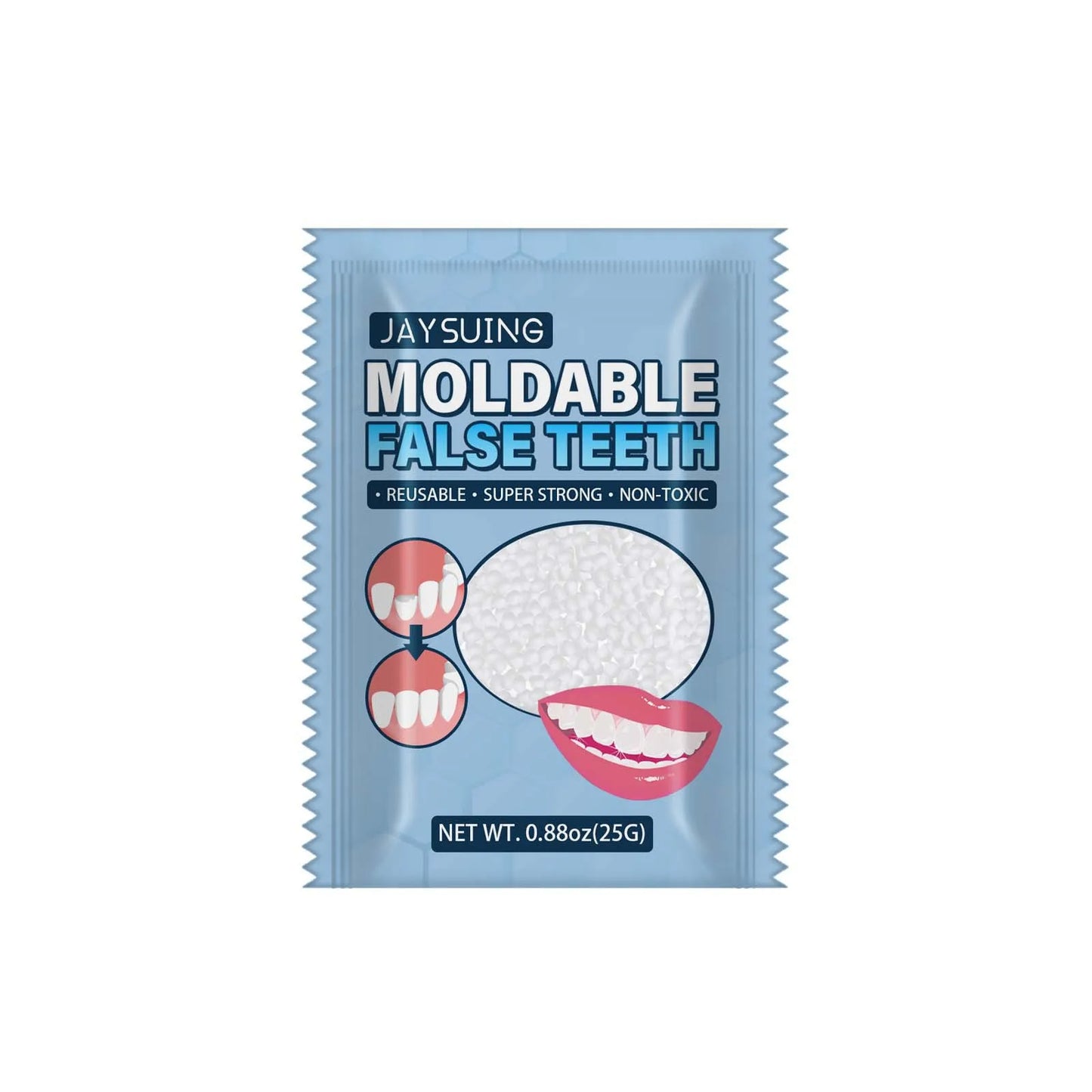Top Quality Resin Denture Adhesive Tooth Gap Repair Falseteeth Temporary Solid Glue Granule Moldable Tooth Care Halloween Makeup
