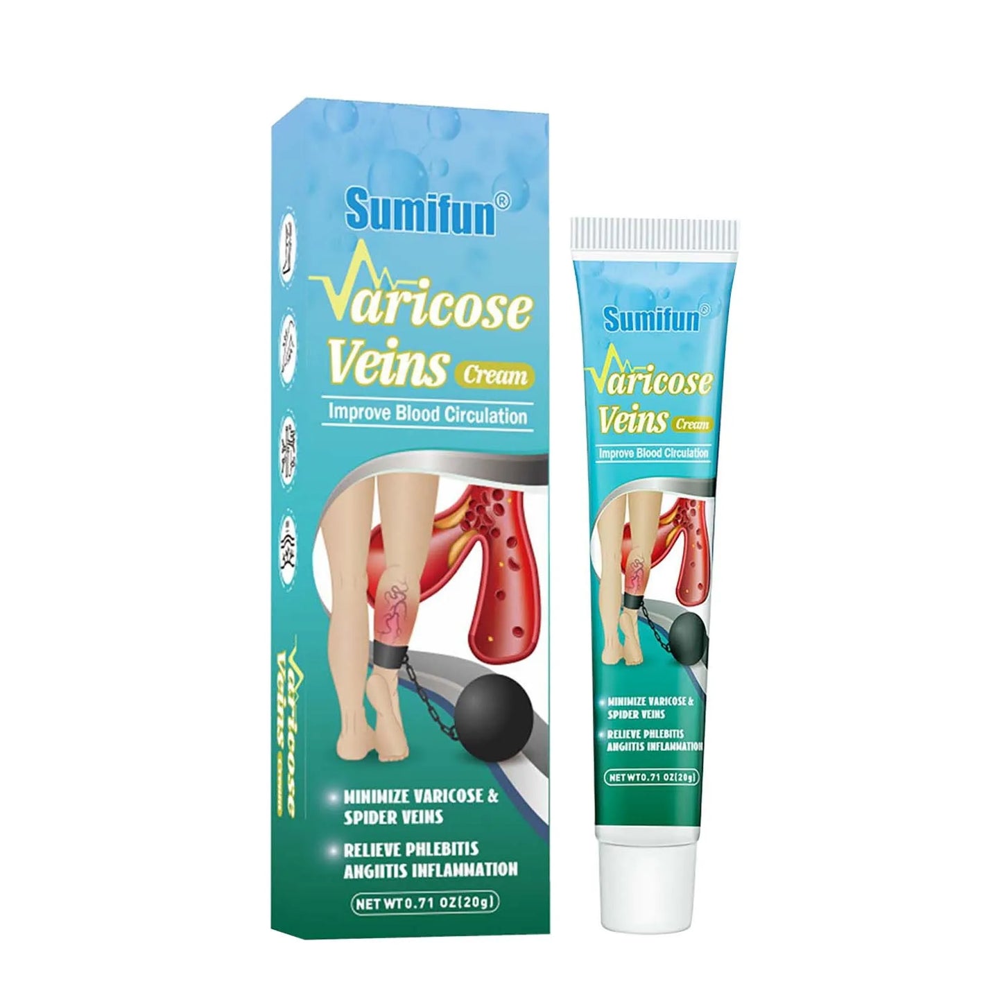 Varicose Vein Relief ,Improve Blood Circulations Spider Varicose Vein For Tired Heavy Legs Fast Relief Partijbenodigdheden