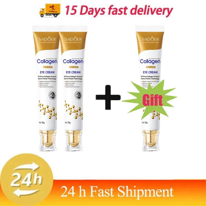 Instant Eye Bag Removal Cream Collagen Anti-Wrinkle Fade Fine Lines Firming Skin Anti Dark Circle Puffiness Brighten Eye Care
