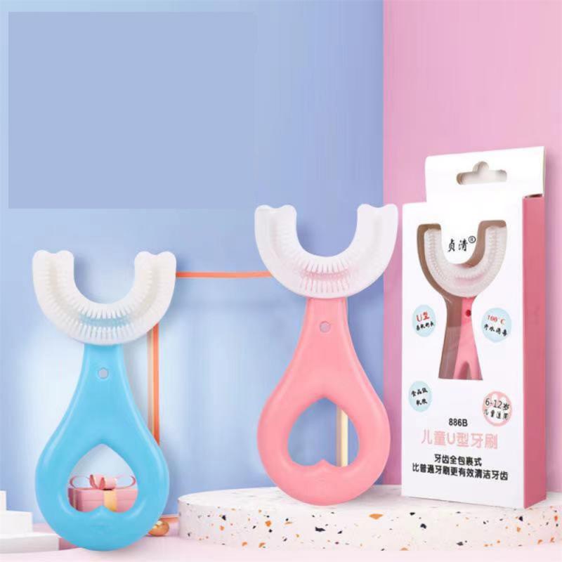 Baby Toothbrush Children U-shaped Child Toothbrush Teethers Soft Silicone Baby Brush Kids Teeth Oral Care Cleaning