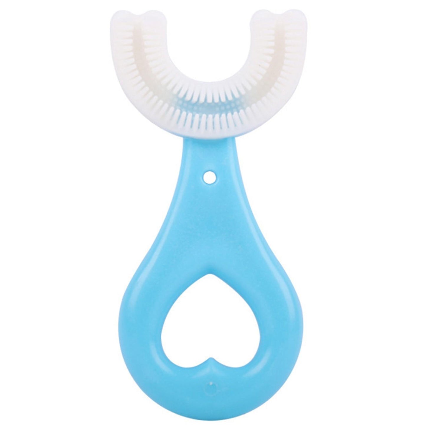 Kids U Shaped Toothbrush For 2 6 Years Food Grade Soft Silicone Brush Head 360 Oral Teeth Cleaning Design For Toddlers And Child