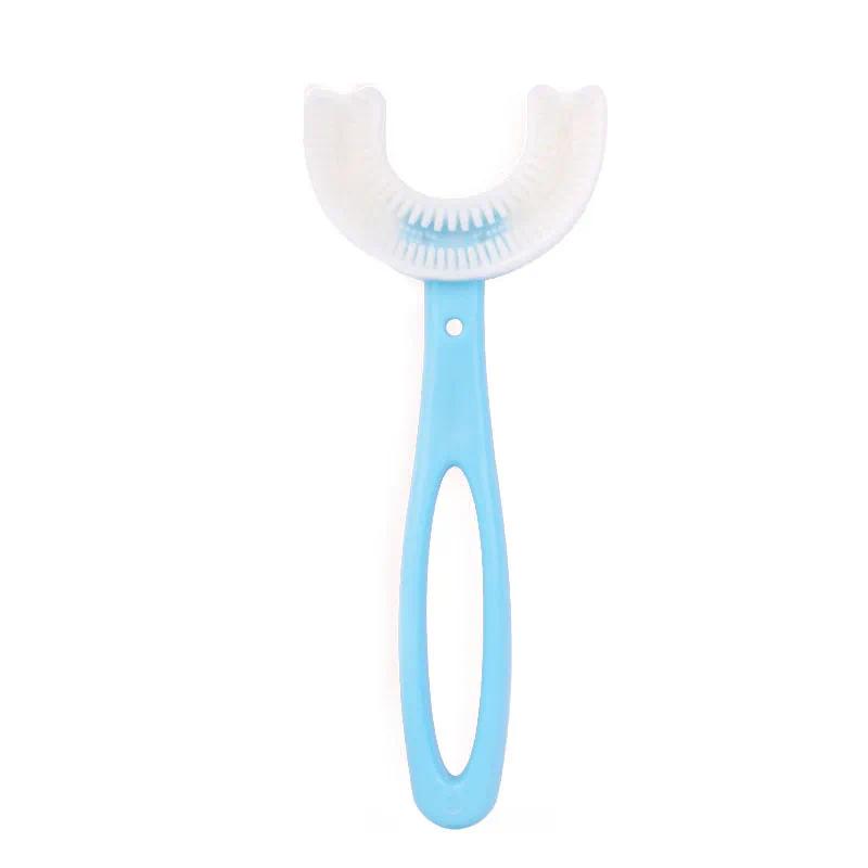 New Children'S Infant Toothbrush U Silicon Toothbrush Mouth-Cleaning Manual Cartoon Pattern Hand-Held Version 2-12T