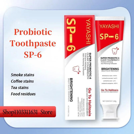 Sale!! Probiotic Toothpaste SP-6 Clean Teeth Remove Tartar Toothpaste 100g Fresh Breath Oral Care Products Toothpaste