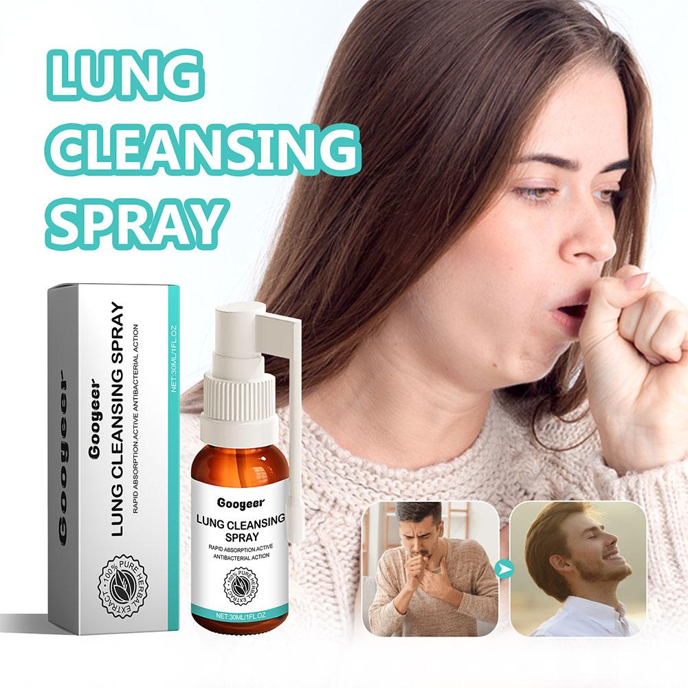 Lung Breath Spray 30ml Plant Formula Cleanser Mist For Lung Care Lung Respiratory Support Spray For Women Men Senior V1k7