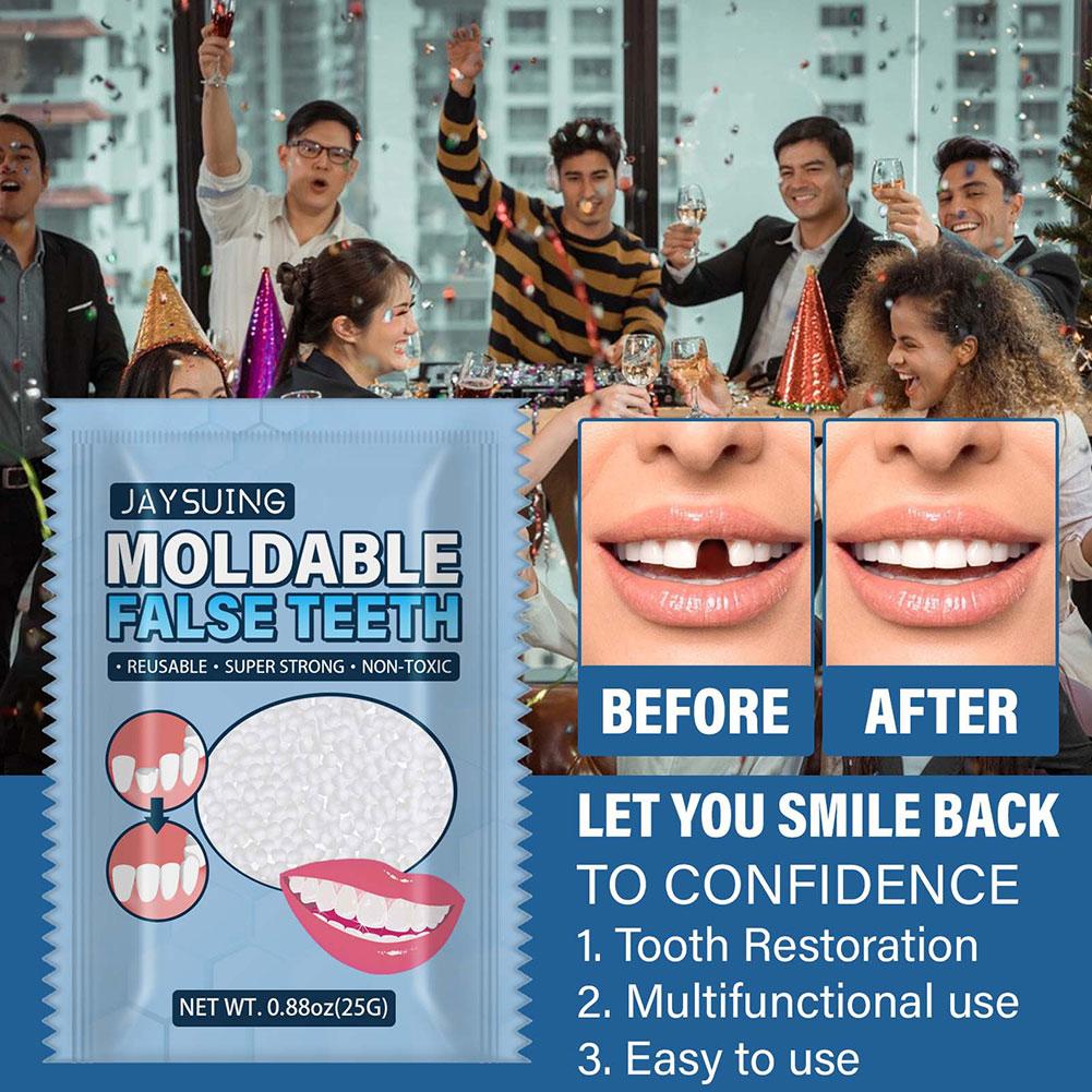 Resin 25g Temporary Tooth Repair Kit Teeth And Gaps Whitening Teeth False Tooth Adhesive Denture Teeth Solid Glue Beauty B6P6